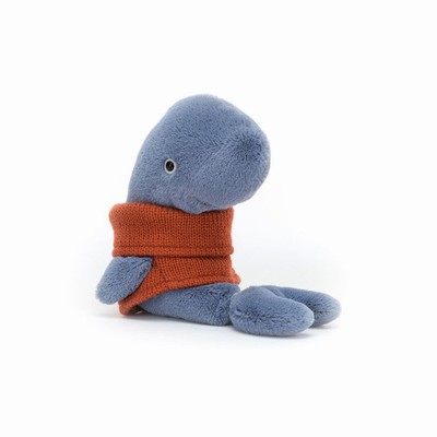 Jellycat Cozy Crew Whale USA | 46580QDXV